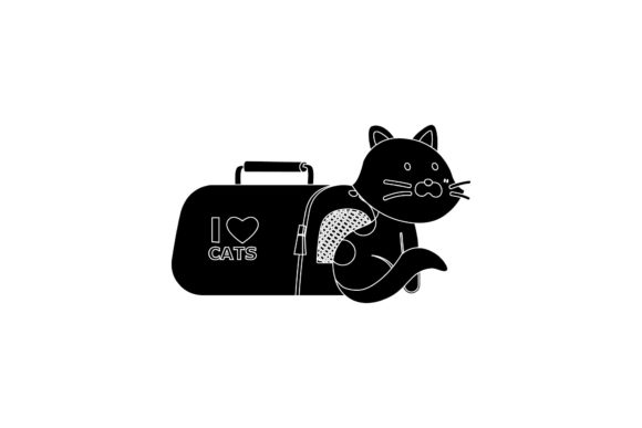 Cat and Basket Black Icon Review