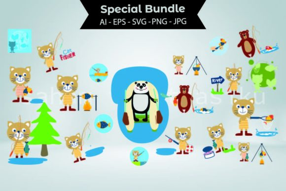 Cat and Bear Fishing Activities Bundle Review