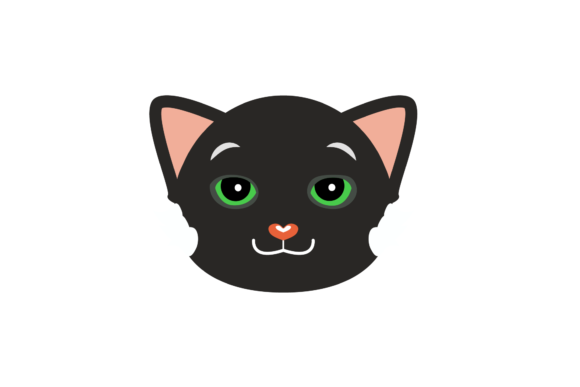 Cat Cute Face Vector Review for Embroidery Projects