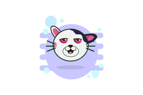 Cat Head Vectors for Embroidery Projects