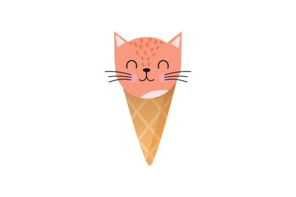 Cat Ice Cream Cartoon Illustration Review
