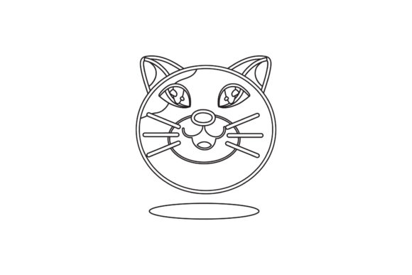 Cat Illustration Cute Line Style Review