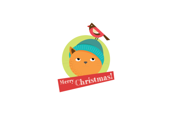 Christmas Animal Stickers Cat and Bird Review for Embroidery Projects