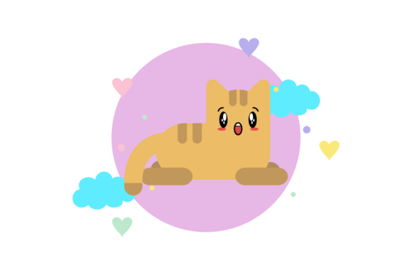 Cute Cat Animal Circle Cloud Bubble Review