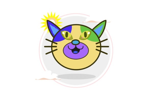 Cute Cat Head Sun Cloud Embroidery Design Review