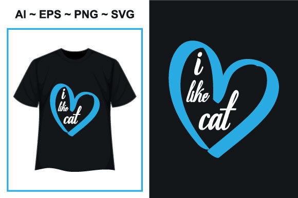 I Like Cat Vector T-Shirt Design Review
