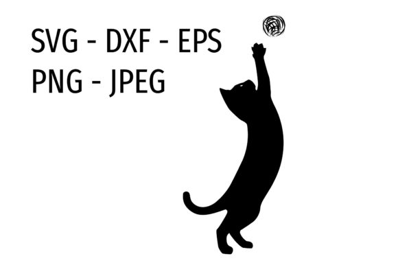 Playing Cat Silhouette Review for Embroidery Projects