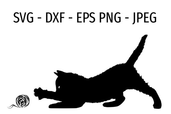 Playing Kitten Silhouette Embroidery Review