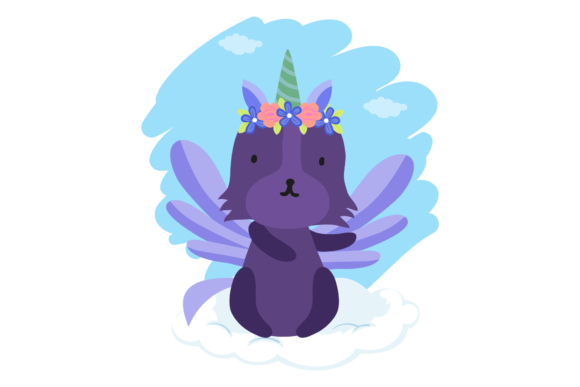 Unicorn Cat Pony Abstract Art Review
